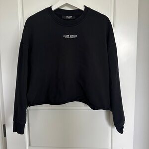 Pajar Black Cropped Long Sleeve Hoodie